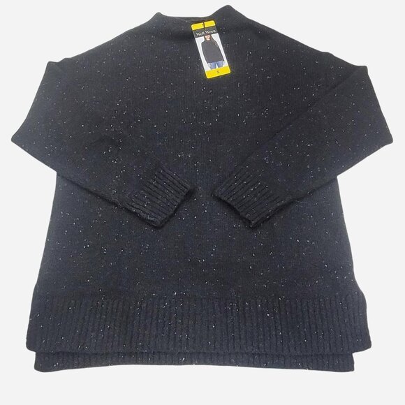 Well Worn Black Mock Neck Tunic Sweater | NWT | Size S - Picture 1 of 4